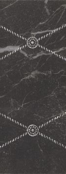 Casalgrande Padana Marmoker декор Decoro Nero Creta 29.5*59