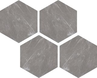 Casalgrande Padana Marmoker мозаика Esagoni Bardiglio Imperiale Lucido 21.5*25