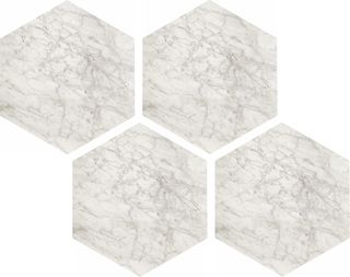 Casalgrande Padana Marmoker мозаика Esagoni Bardiglio Bianco Lucido 21.5*25