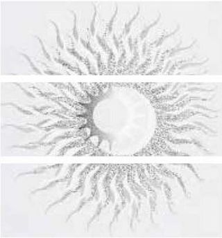 Brennero Next панно Sole White 3 Pz. 75*75