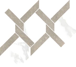 Cerdomus Mexicana мозаика Intreccio Silver Sat. Inserto 29*32