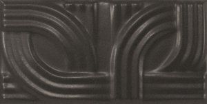 Декор Metropolis Black Matt 7.5*15