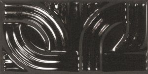 Декор Metropolis Black 7.5*15