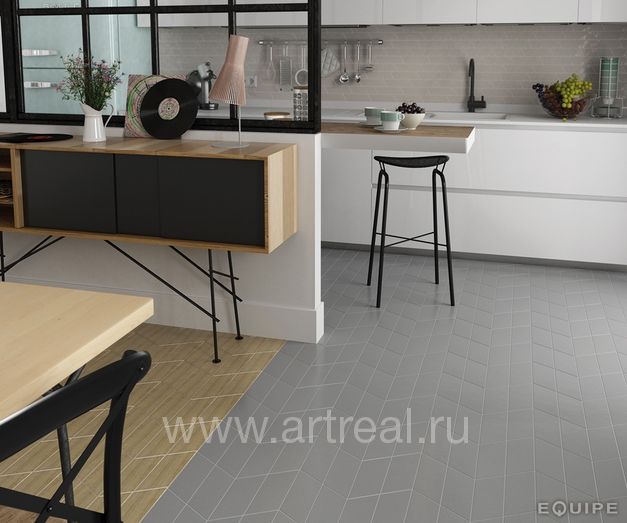 Керамогранит Equipe Chevron в интерьере
