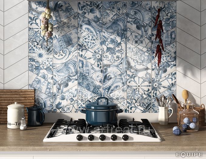 Керамогранит Equipe Chevron в интерьере