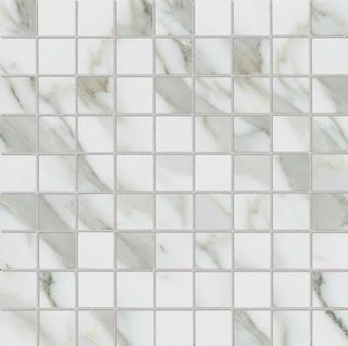 Piemme (Valentino) Marmi Reali Mosaico Su Rete L/R Calacatta