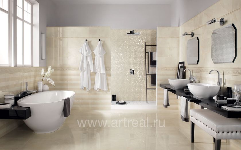 Керамическая плитка Impronta Onice d в интерьере