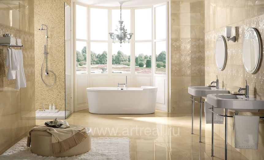 Керамическая плитка Impronta Onice d в интерьере