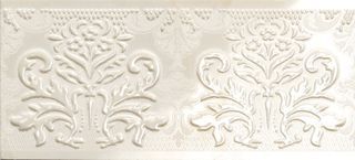 Impronta Onice d бордюр Onice Damasco Bianco Listello 30.5*14