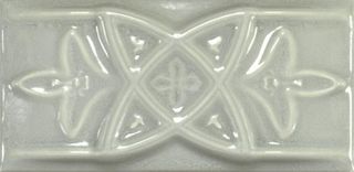 Amadis Antique Crackle бордюр Cenefa Relieve Greengrey Crack 7.5*15