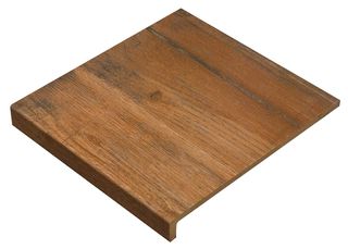 Gres de Aragon Forest фронтальная ступень Peldano Marrón 30*31