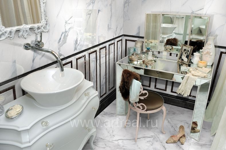 Керамическая плитка Aparici Statuario в интерьере