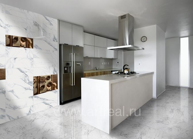 Керамическая плитка Aparici Statuario в интерьере