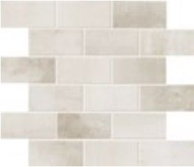 Ascot Ceramiche Steelwalk Mosaico Brick Chrome Rett. Lapp.