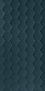 Marca Corona 4D настенная плитка Hexagon Deep Blue Matt 40*80