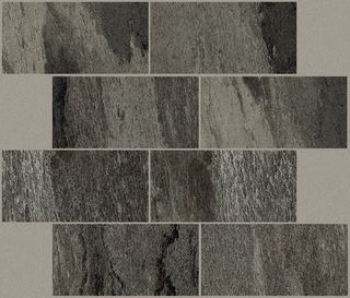 Casa Dolce Casa Flagstone 2.0 керамогранит Muretto Sfalsato Black Glossy 30*30