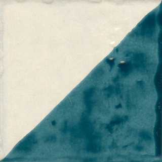 Marca Corona Jolie декор Ivoire Petrole Triangolo 10*10