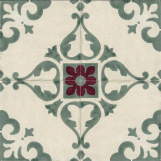 Marca Corona Jolie декор Ivoire Vert Trama 10*10