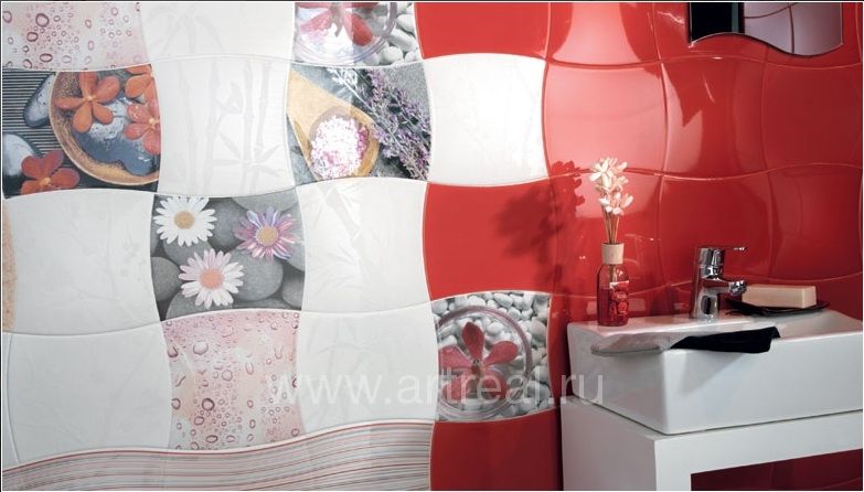 Керамическая плитка Porcelanite 9001 в интерьере