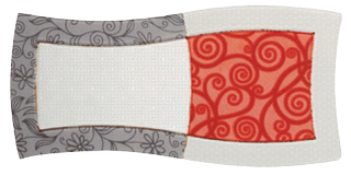 Декор Composicion 9001 Gris~Marengo~Rojo Vidre II 40*40