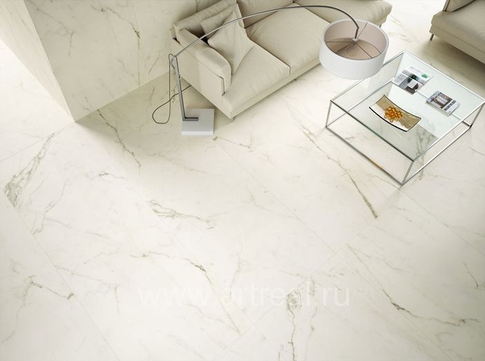Керамогранит Coverlam Estatuario в интерьере
