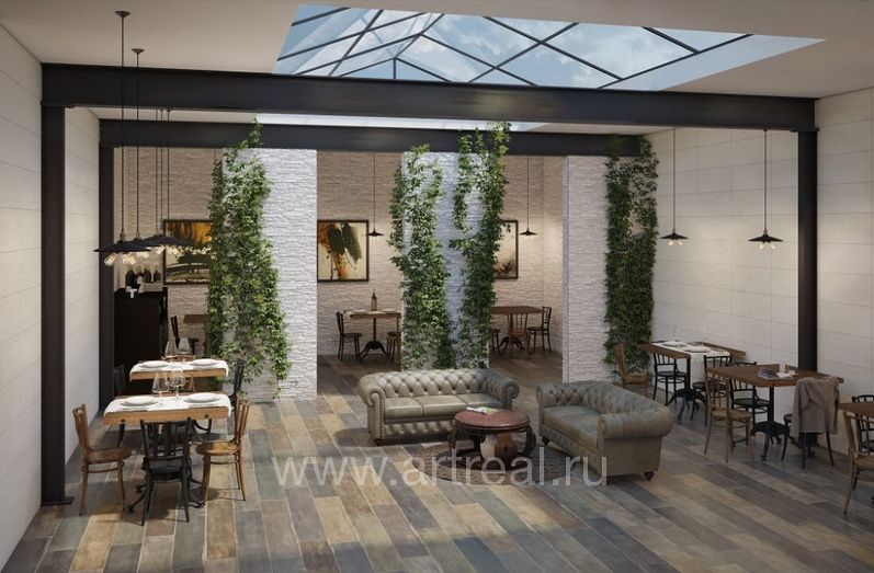 Naxos Chamarel Керамогранит Naxos Chamarel в интерьере