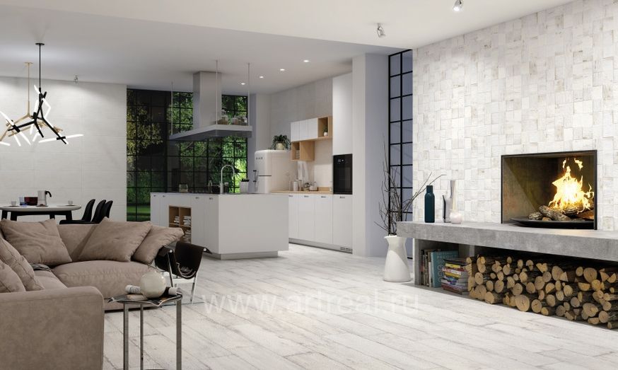 Naxos Chamarel Керамогранит Naxos Chamarel в интерьере