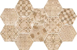 Ragno Epoca декор Decoro Cementine Rosa 18.2*21