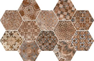 Ragno Epoca декор Decoro Cementine Cotto Scuro 18.2*21