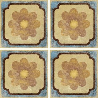 Ragno Epoca декор Decoro Cabochon Ocra 7*7