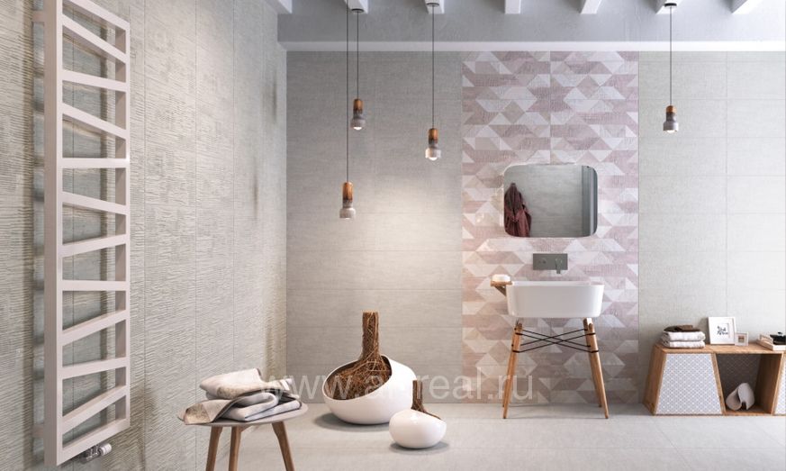 Naxos Paper Clay Керамическая плитка Naxos Paper Clay в интерьере