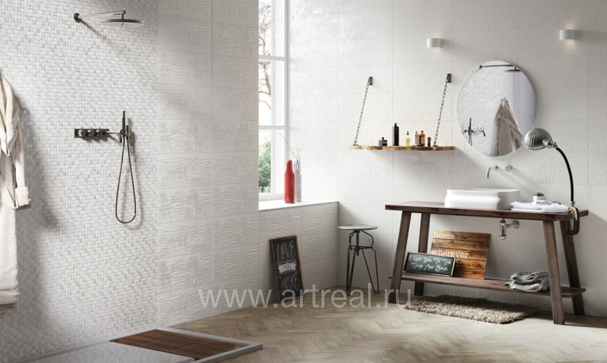 Naxos Paper Clay Керамическая плитка Naxos Paper Clay в интерьере