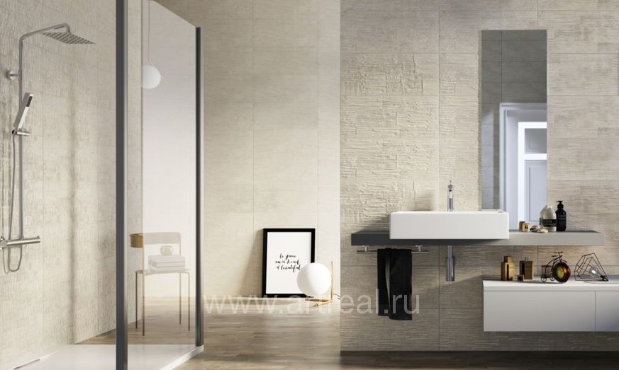 Naxos Paper Clay Керамическая плитка Naxos Paper Clay в интерьере