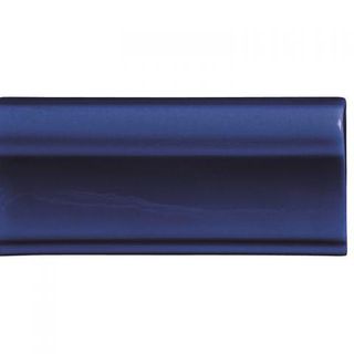 Petracers Royal бордюр Piano Bordo Sagomato V-Cap Blu 12.5*5.5