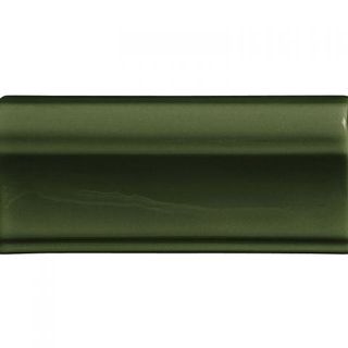 Petracers Royal бордюр Piano Bordo Sagomato V-Cap Verde 12.5*5.5