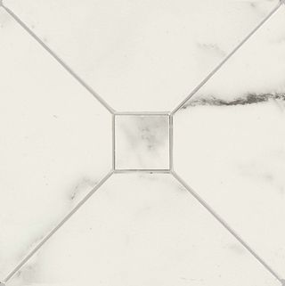Marazzi Allmarble вставка Statuario Tozzetto 3D Lux 15*15