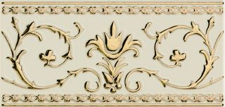 Petracers Grand Elegance gold бордюр Narciso-A+B Oro Su Panna 2pz 20*10