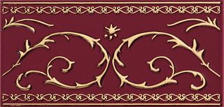 Petracers Grand Elegance gold бордюр Narciso-B Grande Oro 24kt Su Bordeaux 20*10