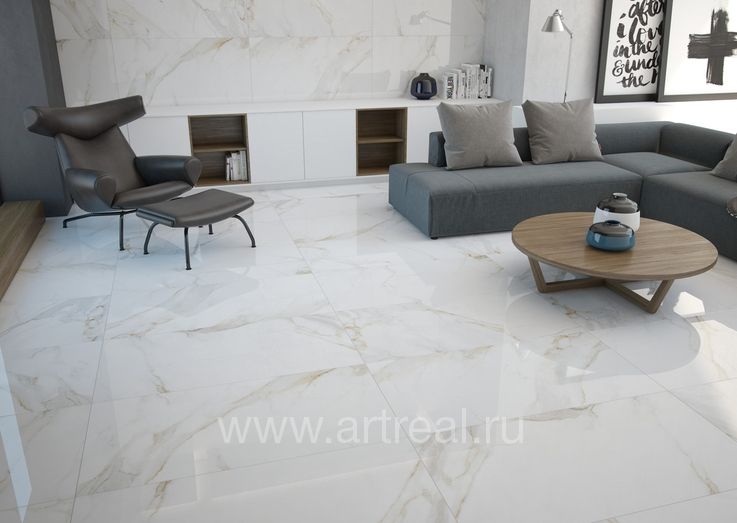 Coverlam Calacata Керамогранит Coverlam Calacata в интерьере