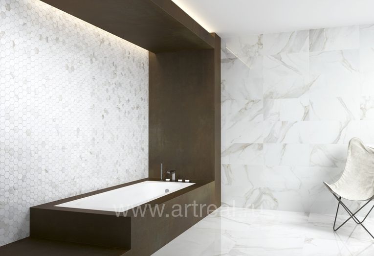 Coverlam Calacata Керамогранит Coverlam Calacata в интерьере