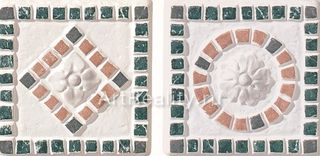 Cir & Serenissima Marble Age декор Inserto Ravenna s/2 Bianco 10*10