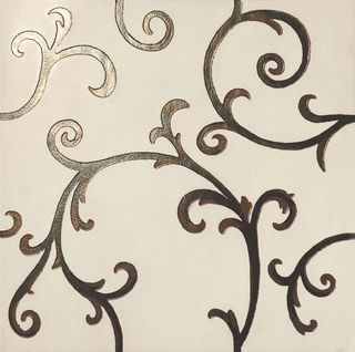 Petracers Rinascimento декор Rinascimento Avorio Acciaio Rame 60*60