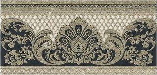 Kerama Marazzi Даниэли бордюр Danieli Black Rectified 30*14.5