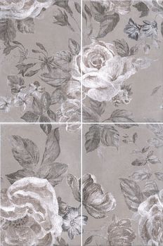 Kerama Marazzi Александрия панно Alexandria Grey Panel 40*60