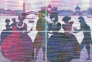 Kerama Marazzi Карнавал в Венеции панно Carnevale di Venezia Panel 60*40