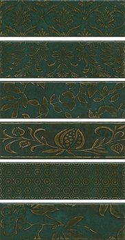 Kerama Marazzi Кампьелло панно Campiello Green Panel 28.5*51