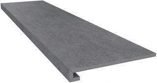 Kerama Marazzi Фондамента фронтальная ступень Glued Step Fondamenta Ash-grey 33*119.5