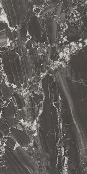 Kerama Marazzi Риальто керамогранит Чёрный лаппатированный обрезной 80*160*9