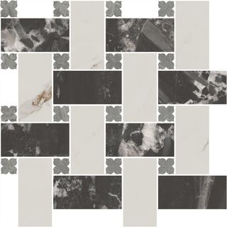 Kerama Marazzi Риальто декор Декор 3 наборный матовый 43.5*43.5*9