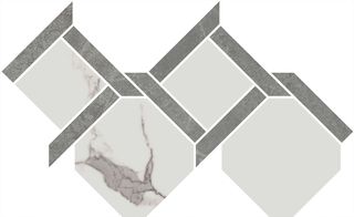 Kerama Marazzi Риальто декор Декор 3 наборный лаппатированный 48*29.5*9